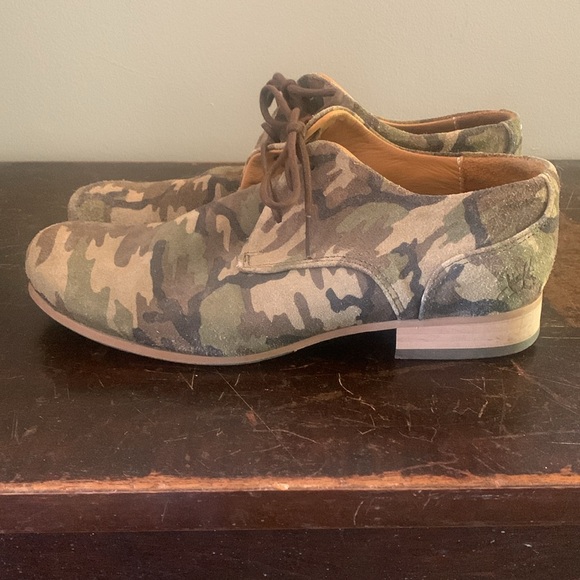 John Fluevog Camo Radio CBC Derby Shoes size 8 - Picture 5 of 7
